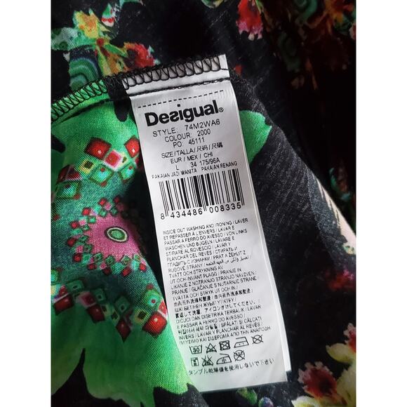 Desigual Women's Long HAWAII Sundress Dress Large - Picture 6 of 9